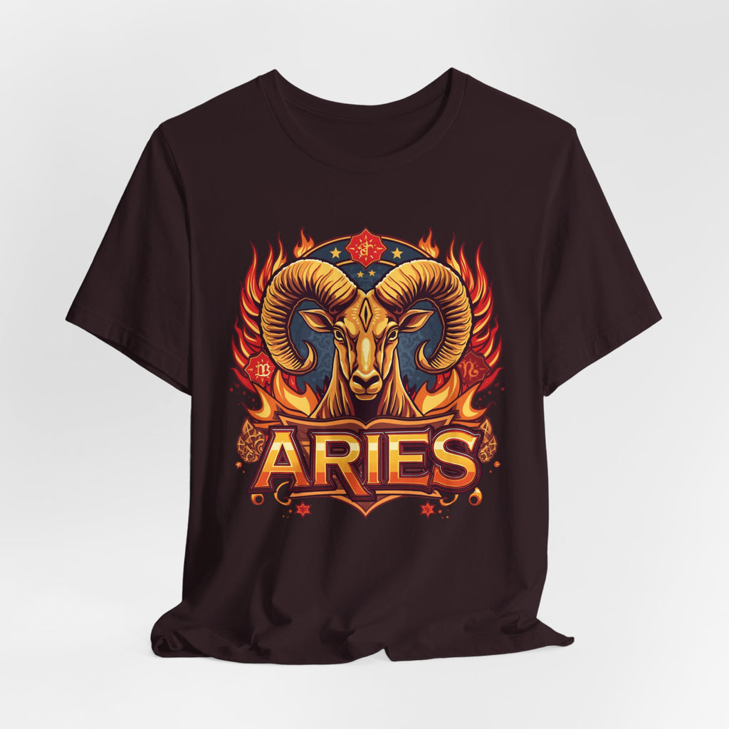 Aries Ram Zodiac The Trailblazer T-Shirt | Bold Flame Astrology Tee