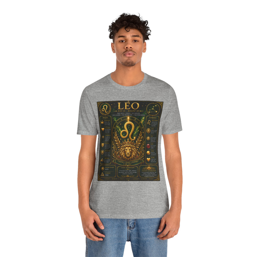 Leo Zodiac T-Shirt — Astrological Birthsign Poster Tee