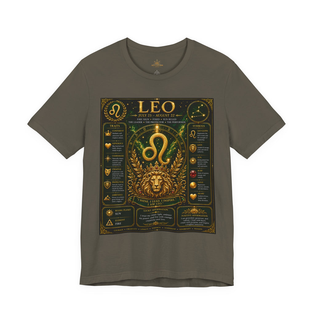 Leo Zodiac T-Shirt — Astrological Birthsign Poster Tee