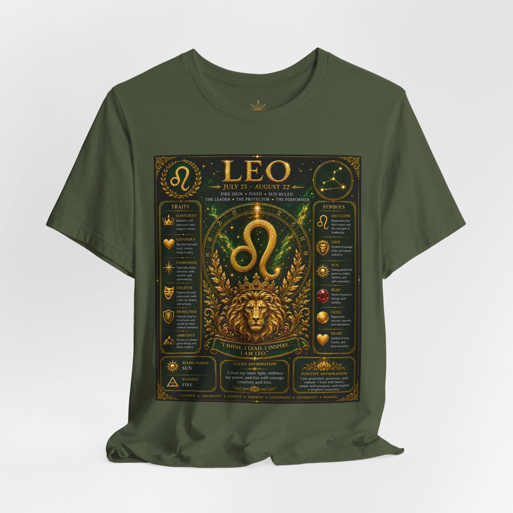 Leo Zodiac T-Shirt — Astrological Birthsign Poster Tee