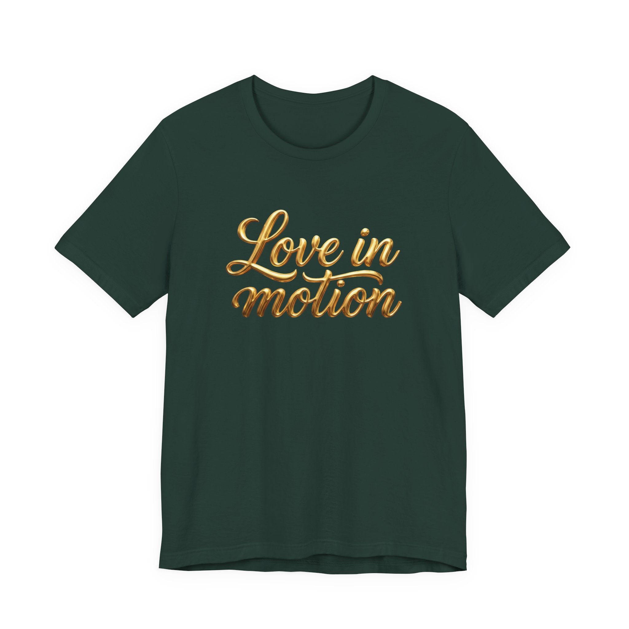 Gold Scorpio Scorpion T-Shirt | Zodiac "Love in Motion" Script