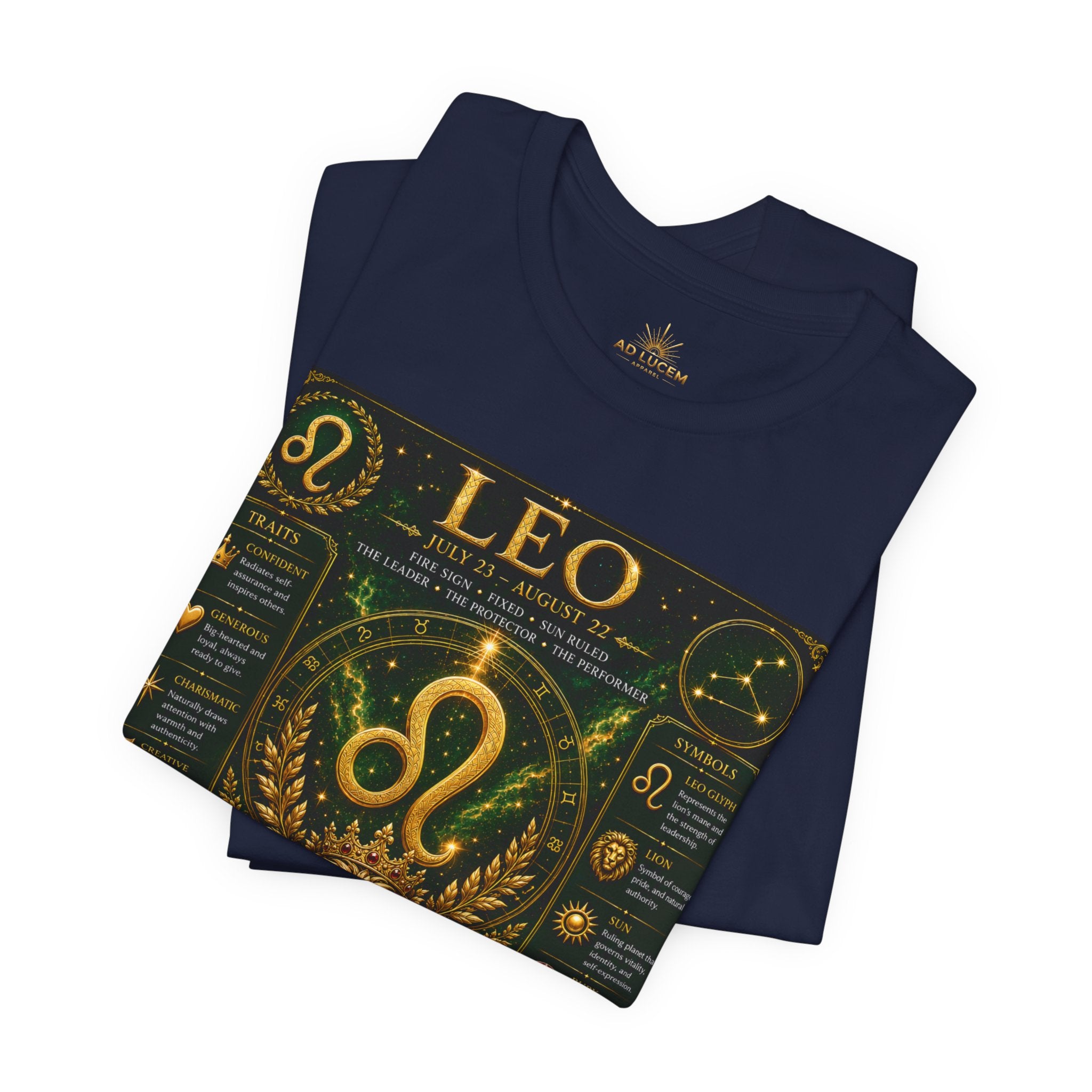 Leo Zodiac T-Shirt — Astrological Birthsign Poster Tee