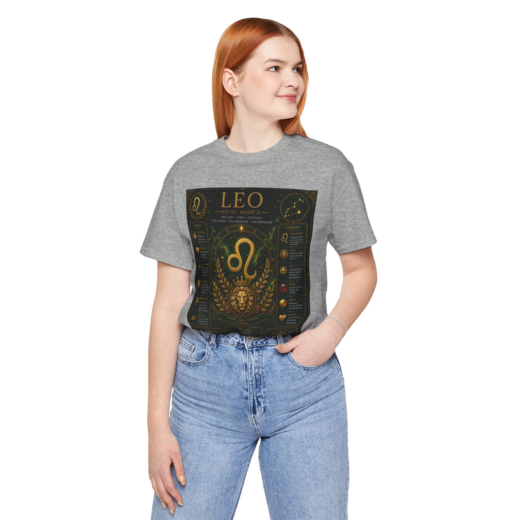 Leo Zodiac T-Shirt — Astrological Birthsign Poster Tee