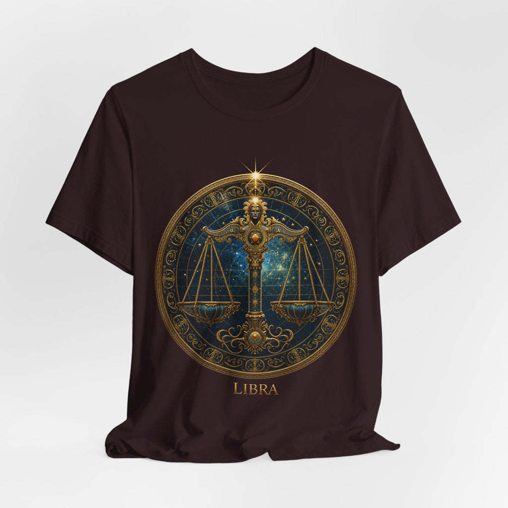 Libra Scales T-Shirt | Zodiac Balance Astrology Tee