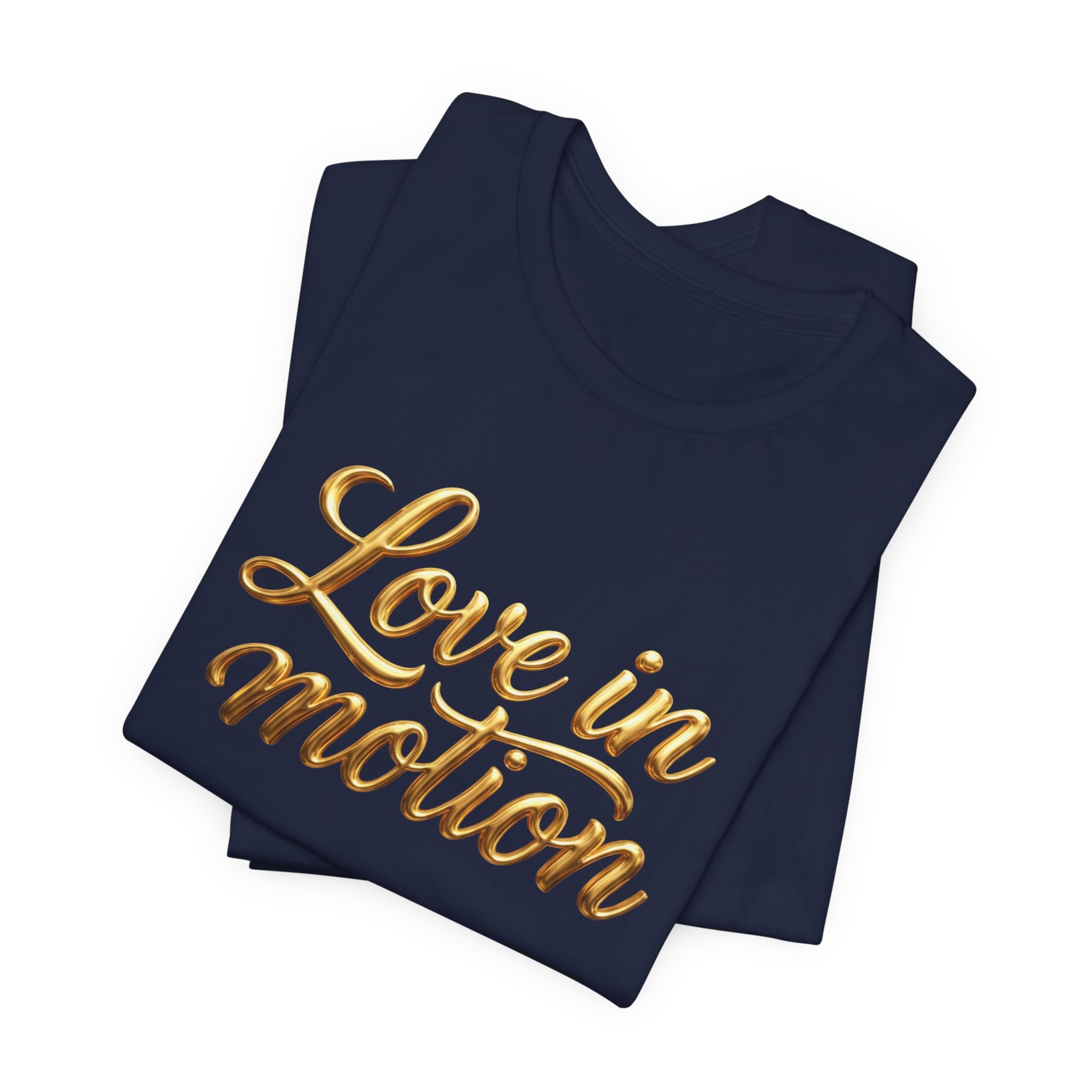 Gold Scorpio Scorpion T-Shirt | Zodiac "Love in Motion" Script