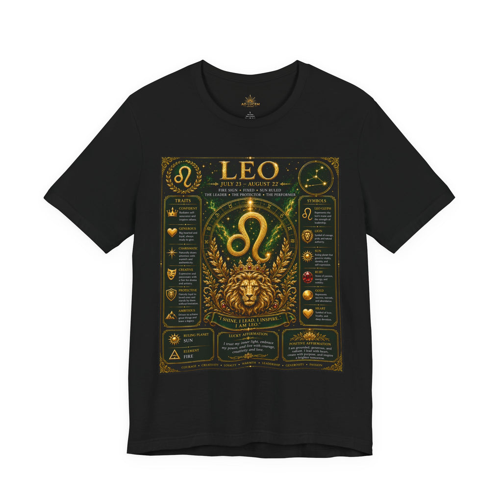 Leo Zodiac T-Shirt — Astrological Birthsign Poster Tee