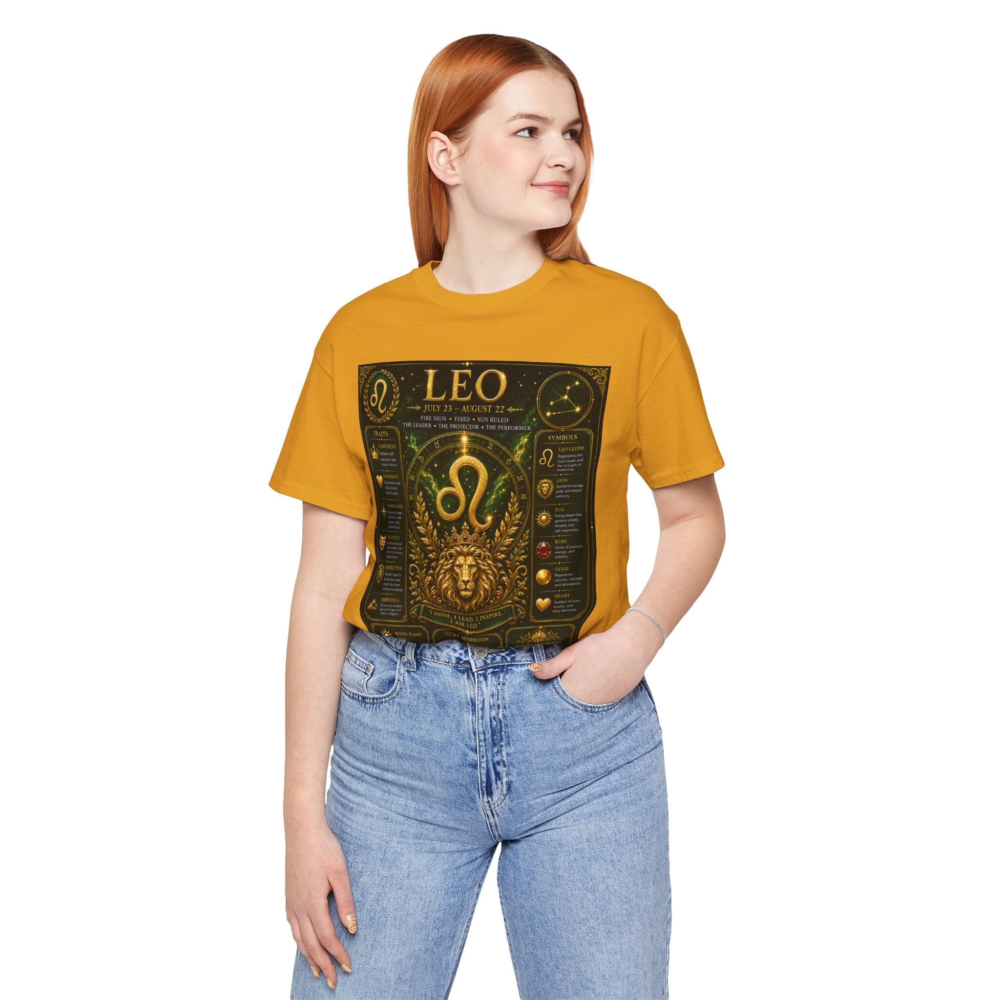 Leo Zodiac T-Shirt — Astrological Birthsign Poster Tee