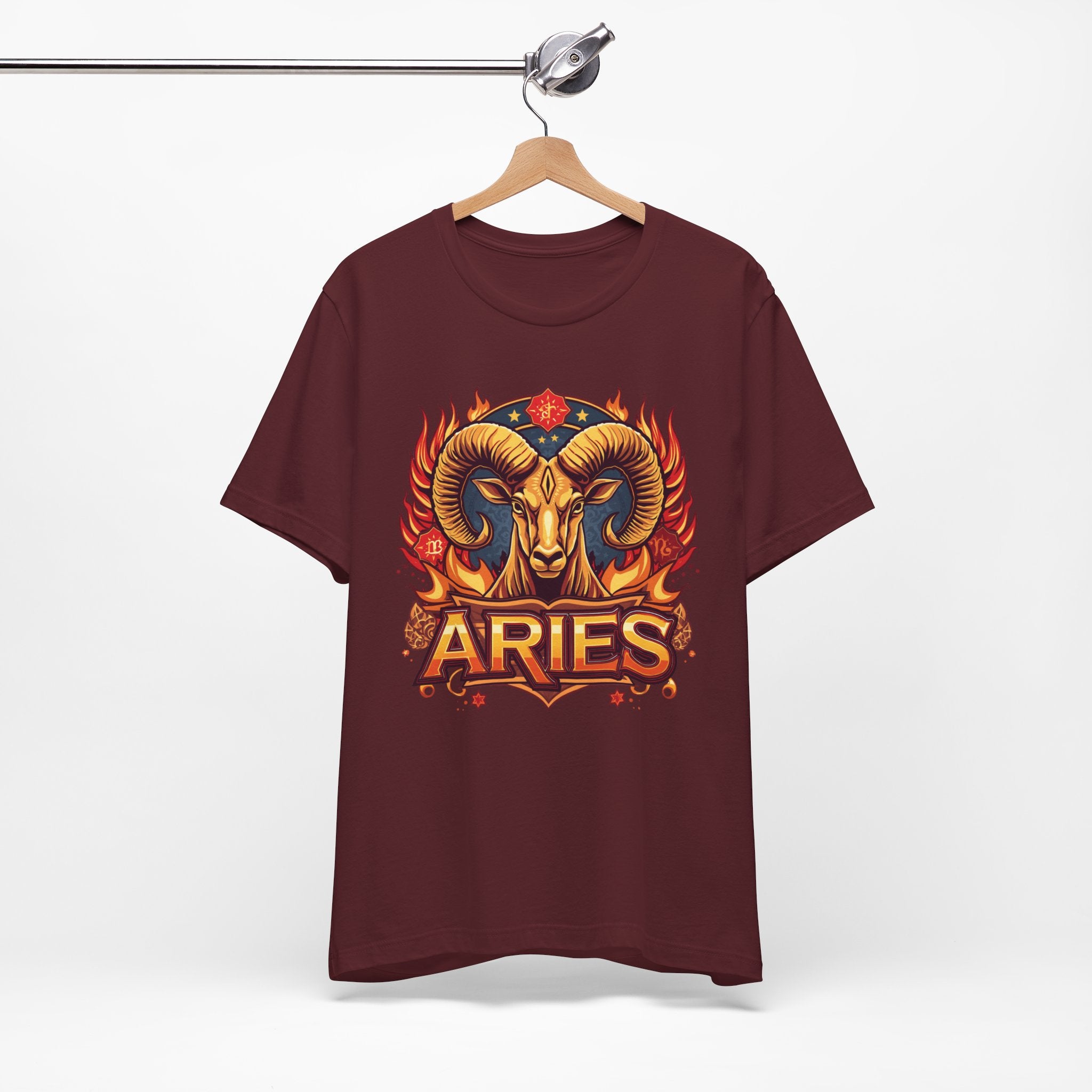 Aries Ram Zodiac The Trailblazer T-Shirt | Bold Flame Astrology Tee