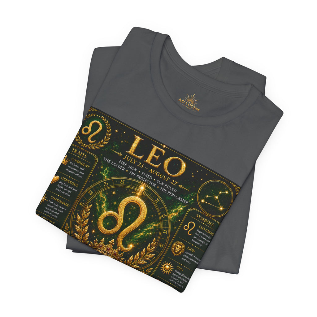 Leo Zodiac T-Shirt — Astrological Birthsign Poster Tee