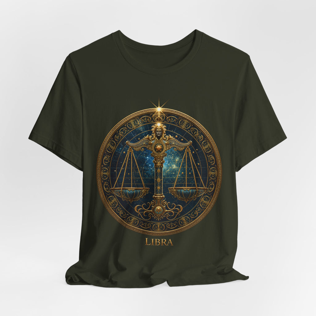 Libra Scales T-Shirt | Zodiac Balance Astrology Tee