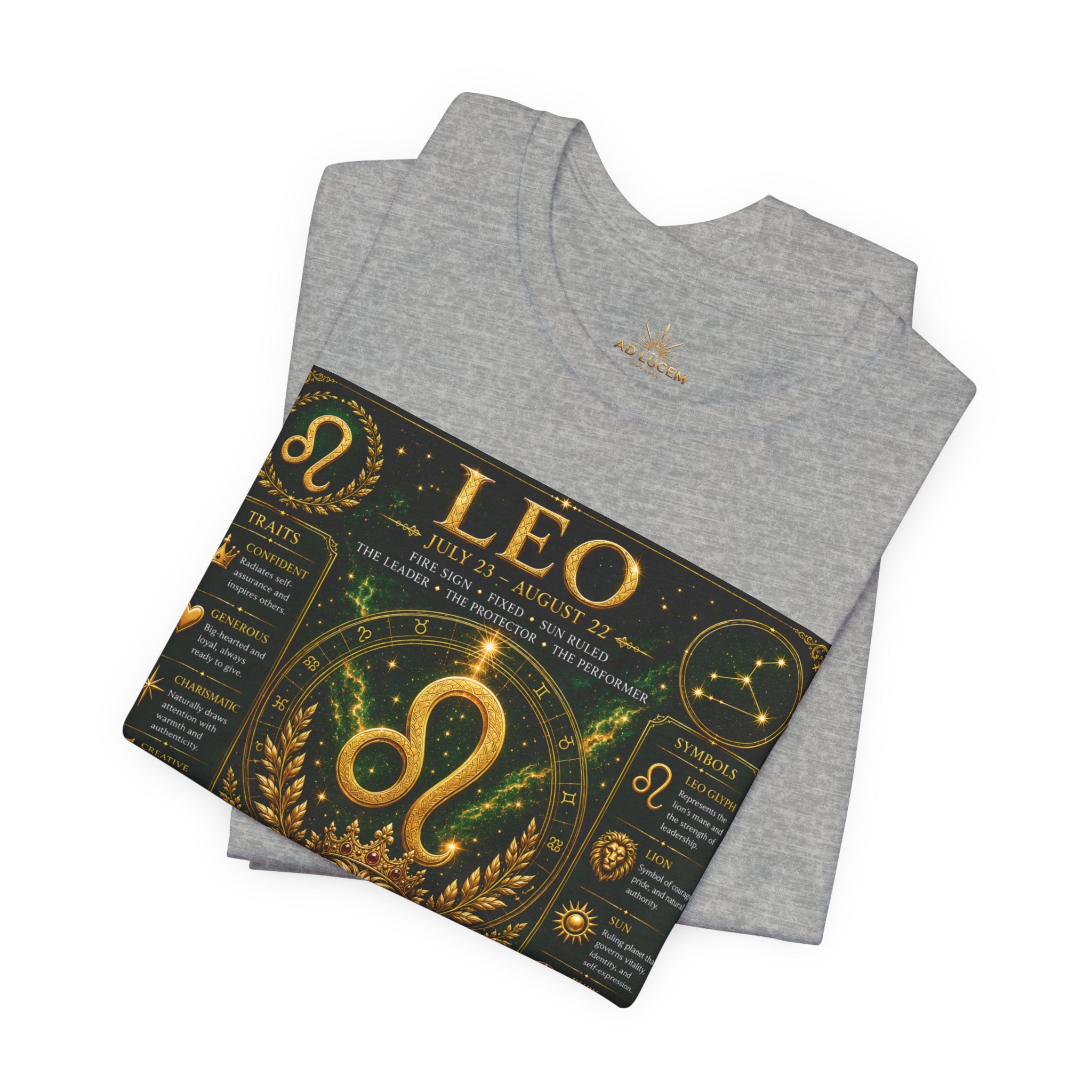 Leo Zodiac T-Shirt — Astrological Birthsign Poster Tee