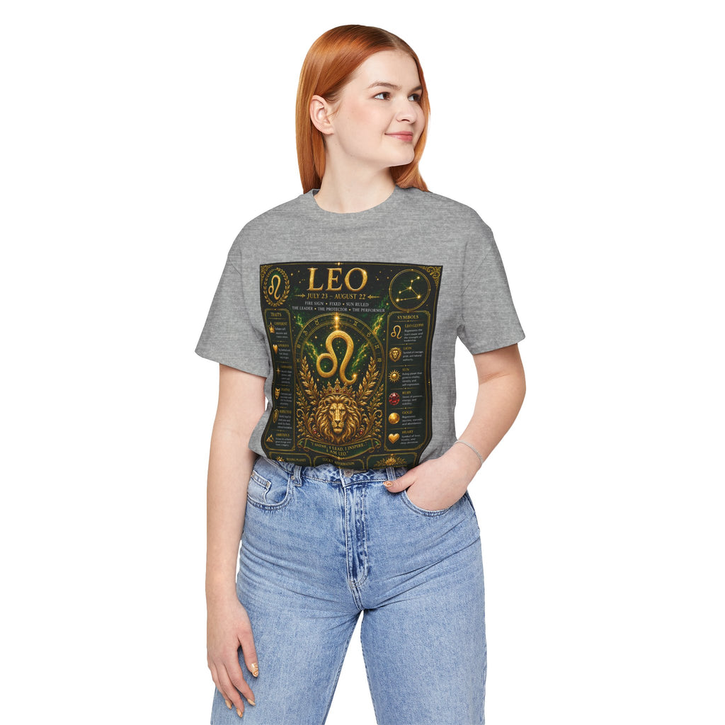 Leo Zodiac T-Shirt — Astrological Birthsign Poster Tee