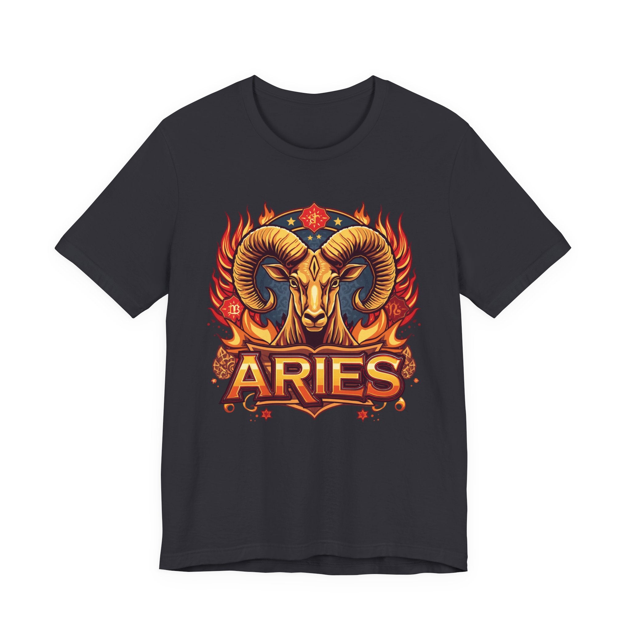 Aries Ram Zodiac The Trailblazer T-Shirt | Bold Flame Astrology Tee