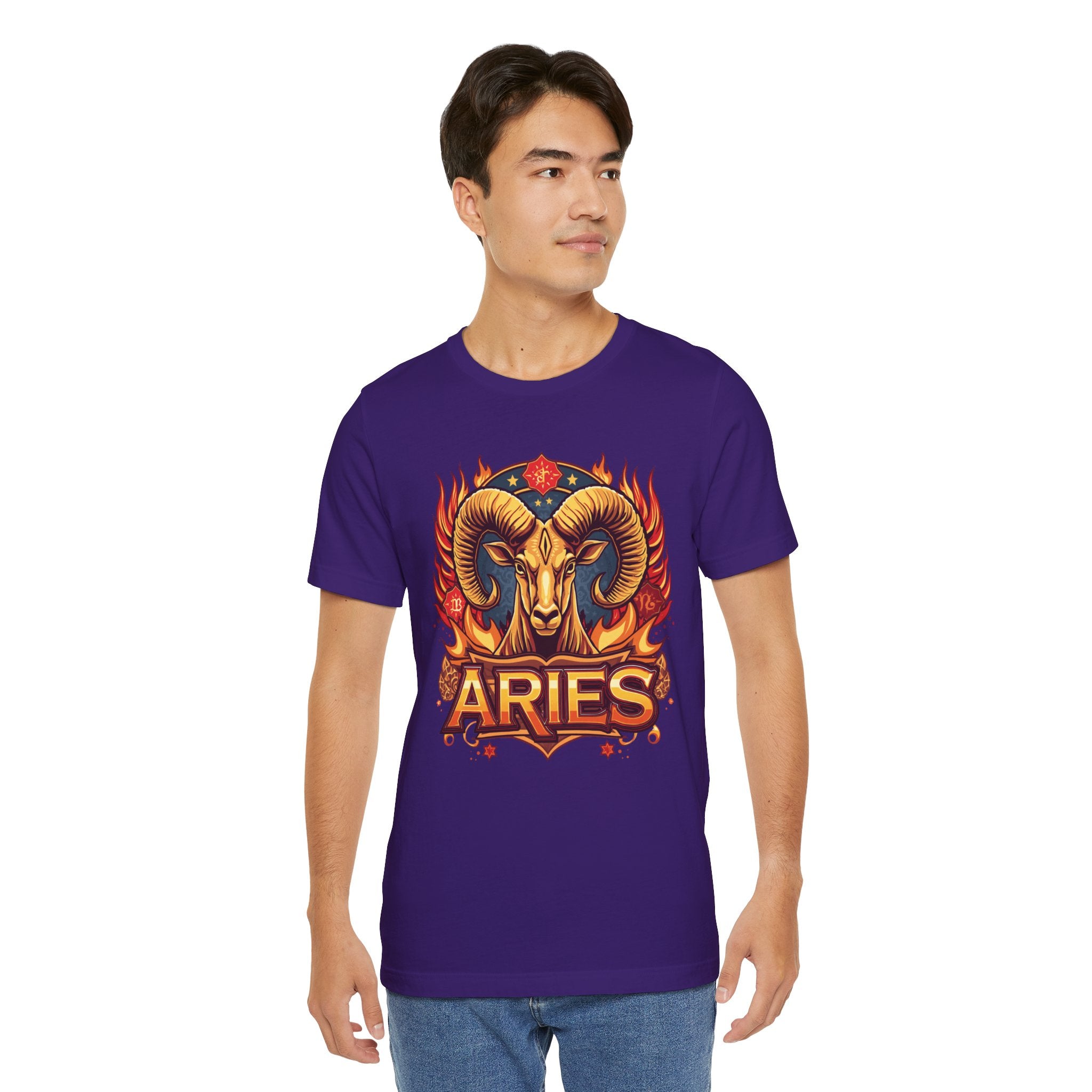 Aries Ram Zodiac The Trailblazer T-Shirt | Bold Flame Astrology Tee
