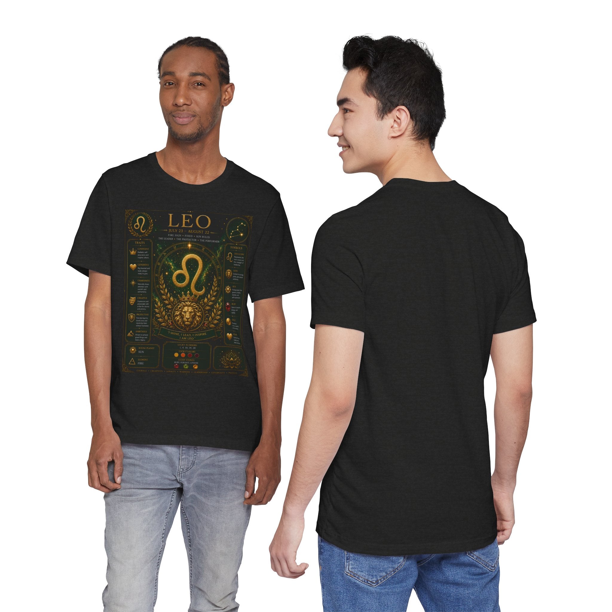 Leo Zodiac T-Shirt — Astrological Birthsign Poster Tee