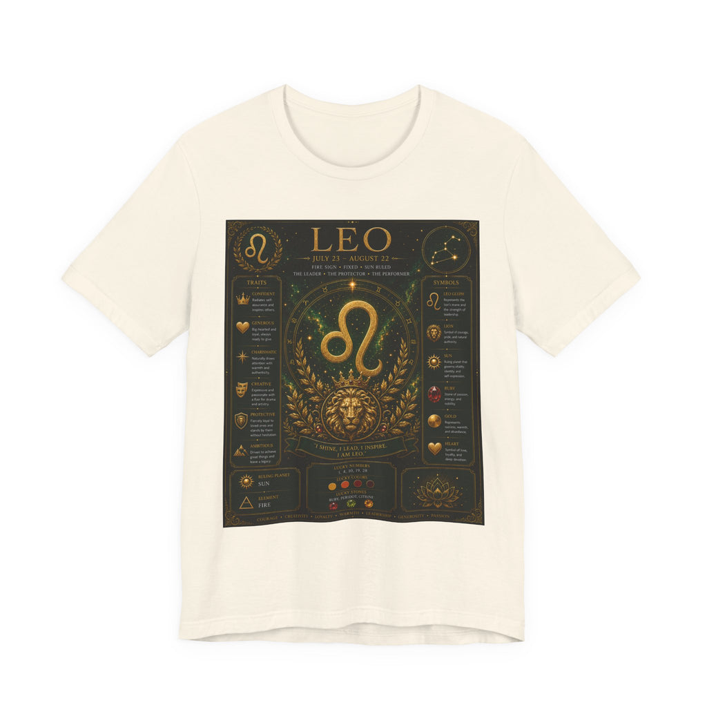 Leo Zodiac T-Shirt — Astrological Birthsign Poster Tee