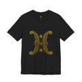 Pisces Zodiac Tee — Golden Astrological Sign Galaxy T-Shirt