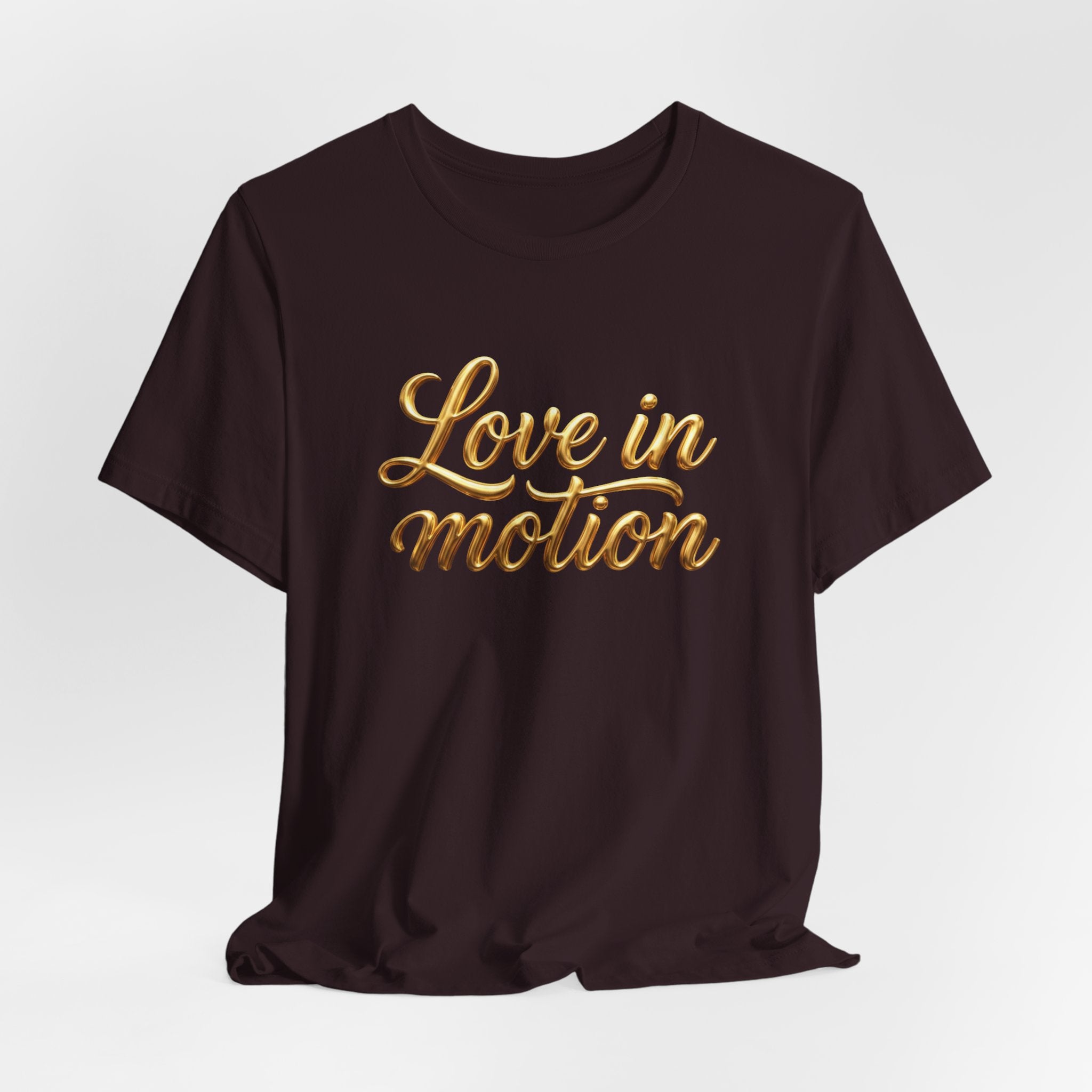 Gold Scorpio Scorpion T-Shirt | Zodiac "Love in Motion" Script