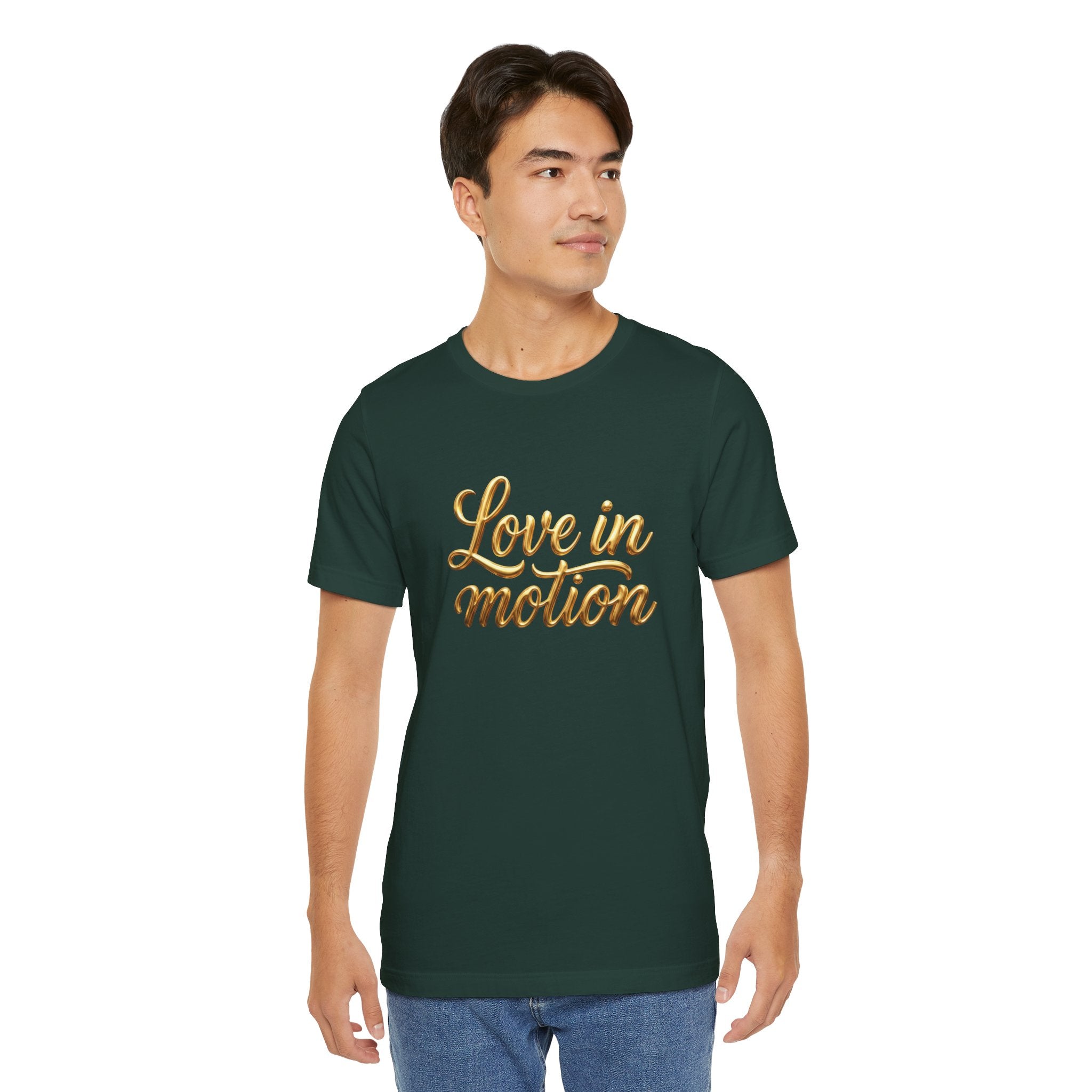 Gold Scorpio Scorpion T-Shirt | Zodiac "Love in Motion" Script
