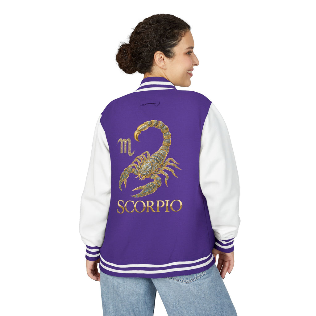 Scorpio Letterman Jacket — Gold Scorpion Varsity Jacket