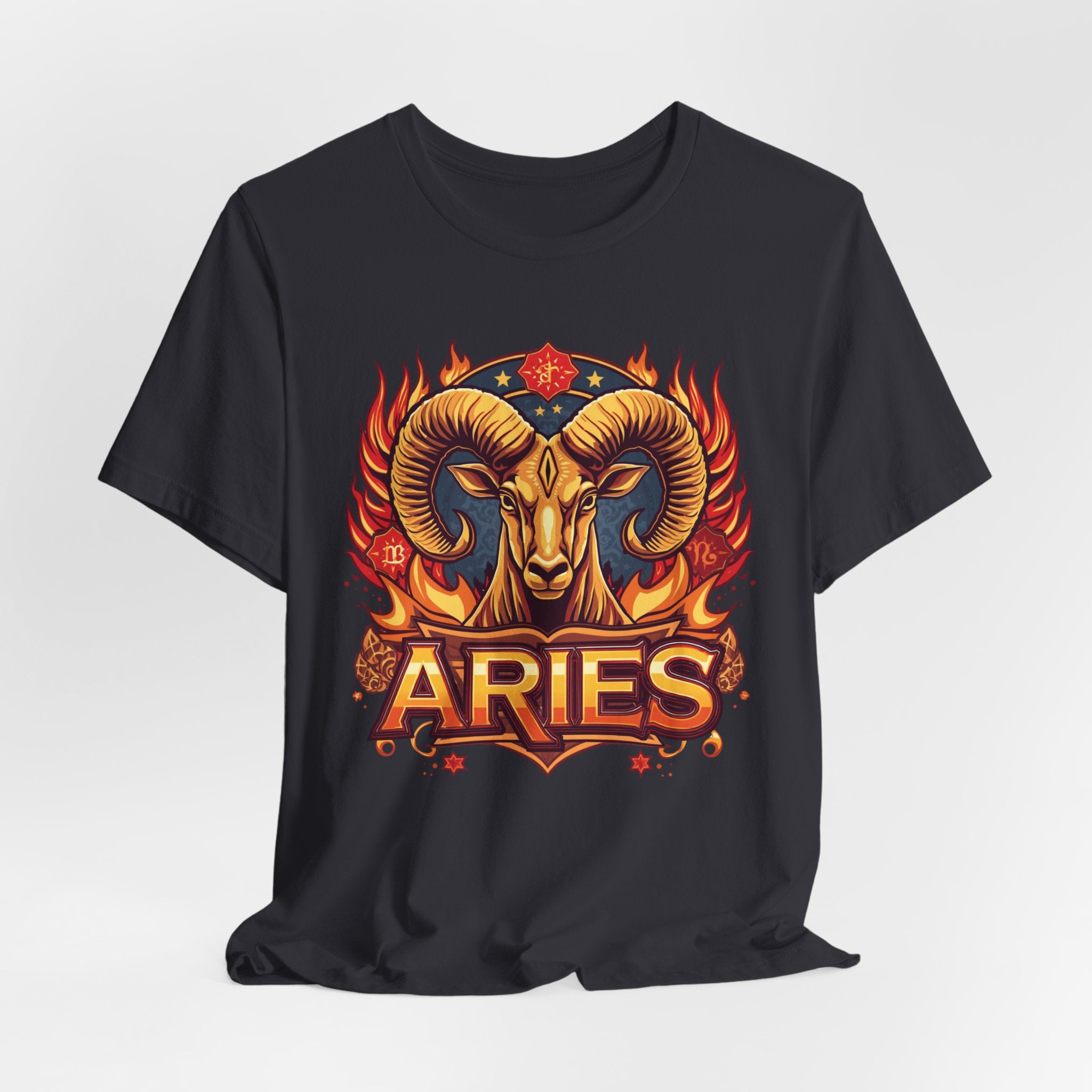 Aries Ram Zodiac The Trailblazer T-Shirt | Bold Flame Astrology Tee