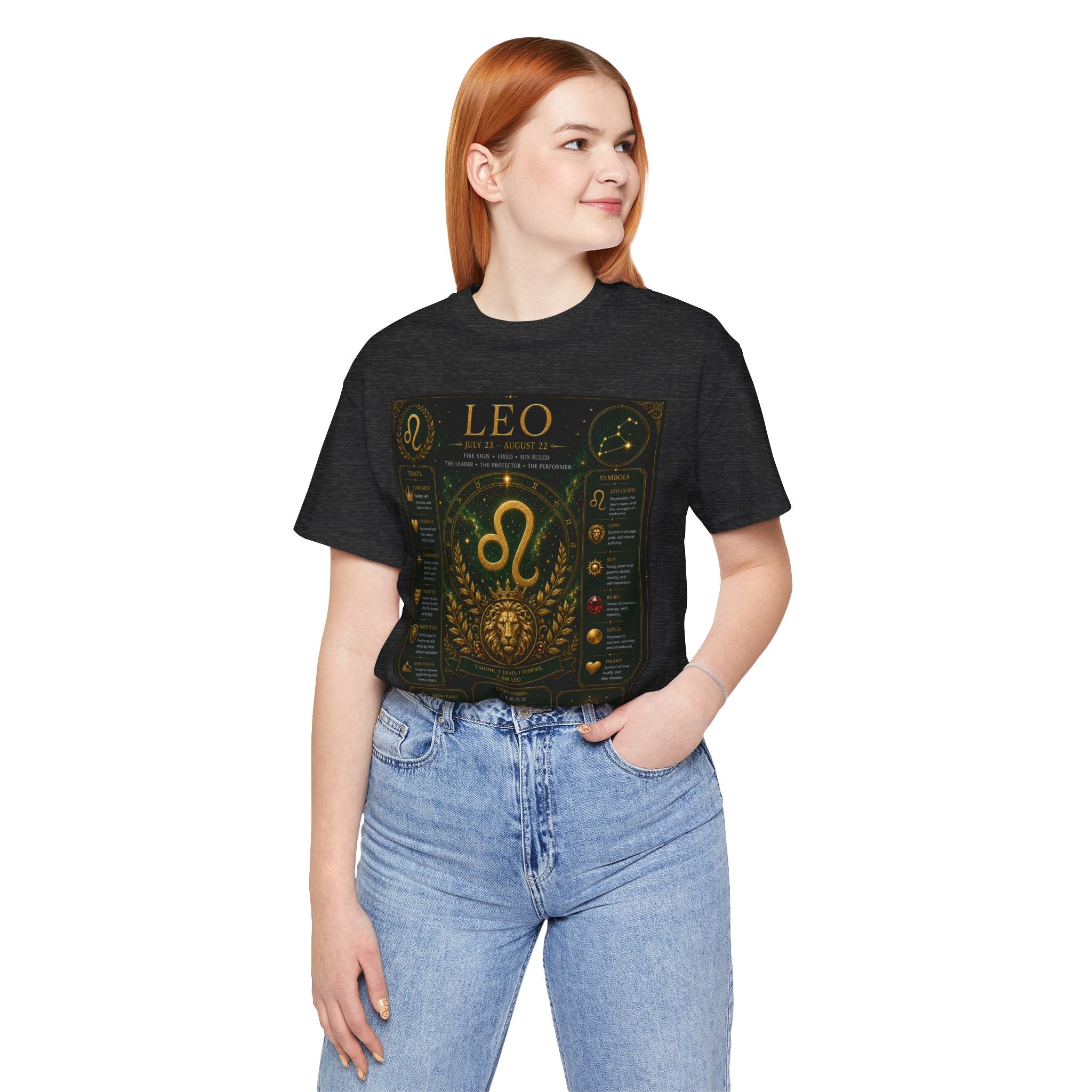 Leo Zodiac T-Shirt — Astrological Birthsign Poster Tee