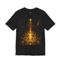 Golden Lotus Tee — "Lux in Tenebris" Spiritual Graphic T-Shirt