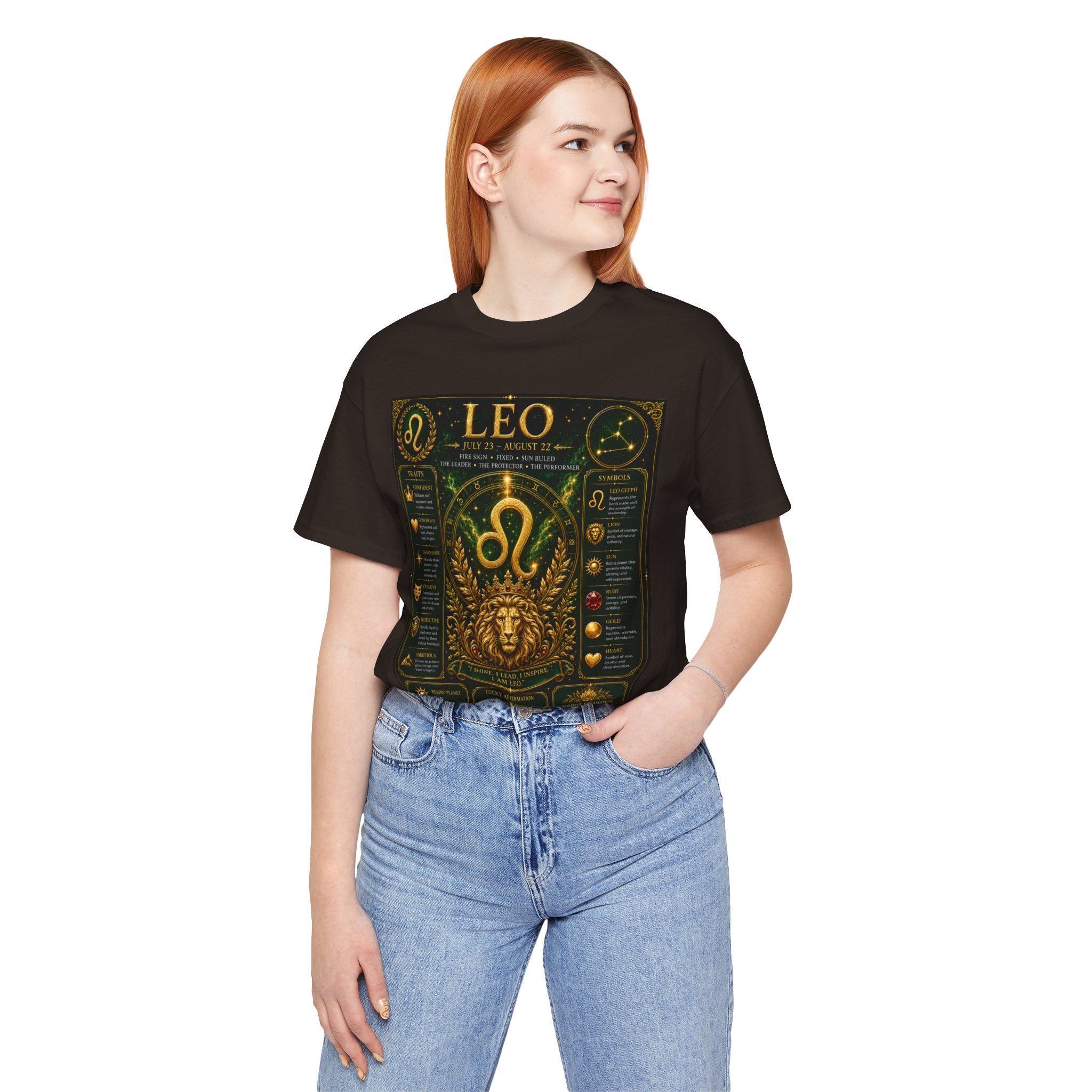 Leo Zodiac T-Shirt — Astrological Birthsign Poster Tee