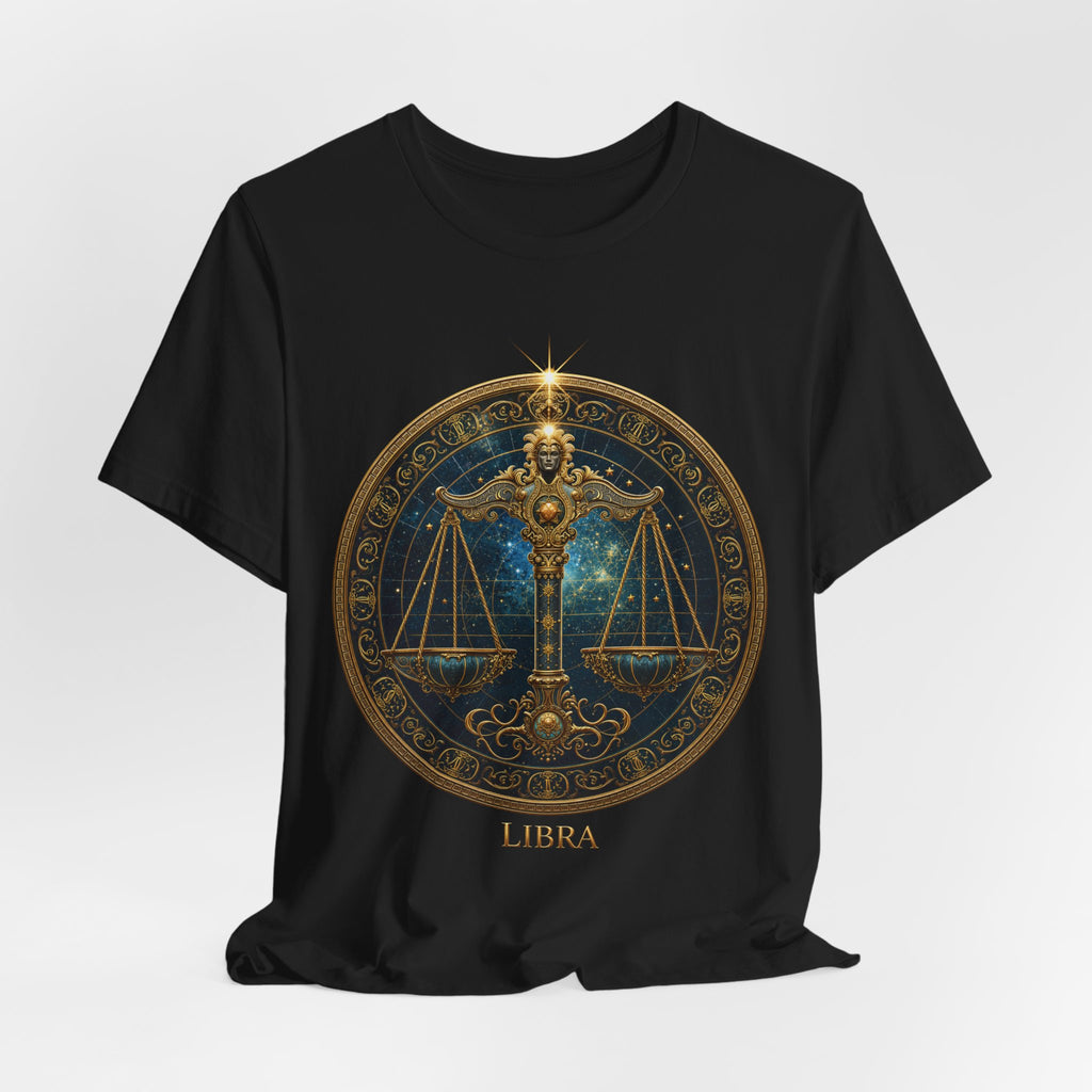 Libra Scales T-Shirt | Zodiac Balance Astrology Tee