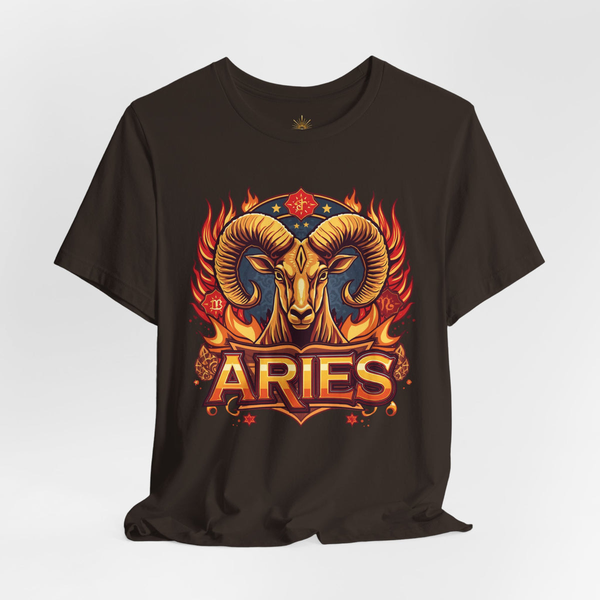 Aries Zodiac Ram T‑Shirt — Bold Fiery Horoscope Tee