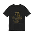 Capricorn Zodiac Tee — Gold Mythic Sea-Goat Astrology Shirt