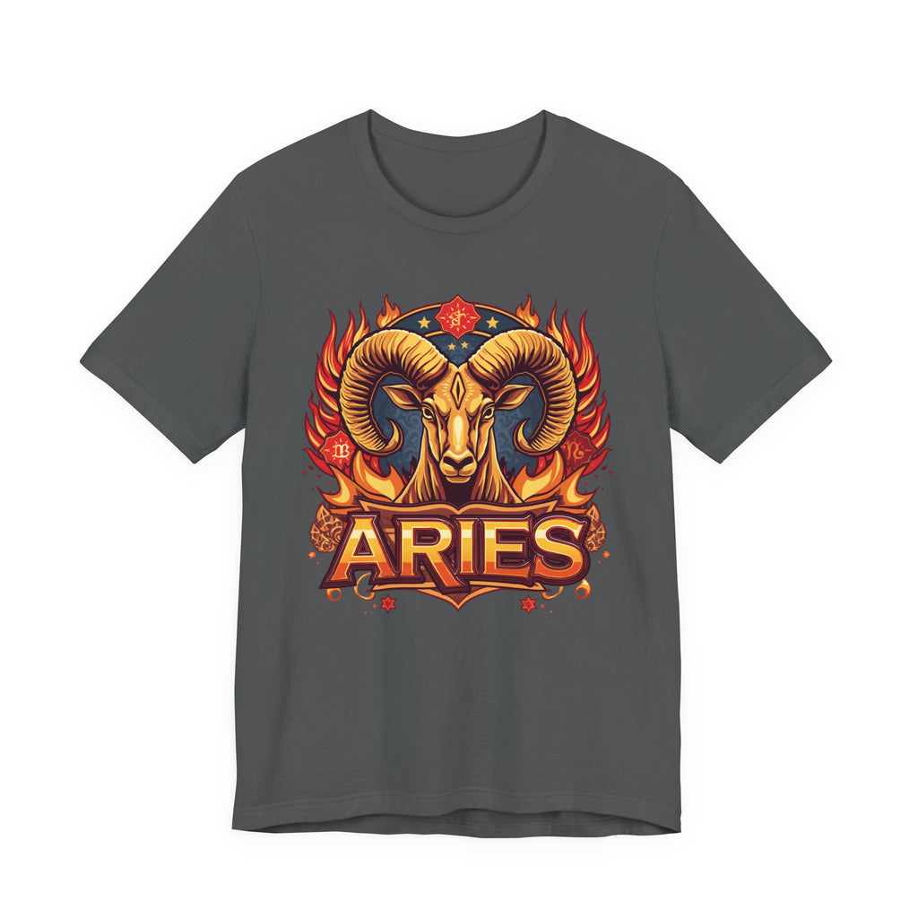 Aries Ram Zodiac The Trailblazer T-Shirt | Bold Flame Astrology Tee