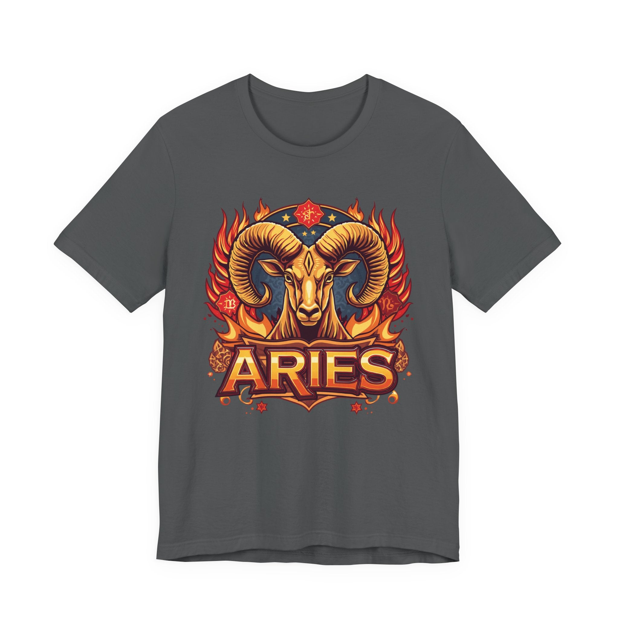 Aries Ram Zodiac The Trailblazer T-Shirt | Bold Flame Astrology Tee