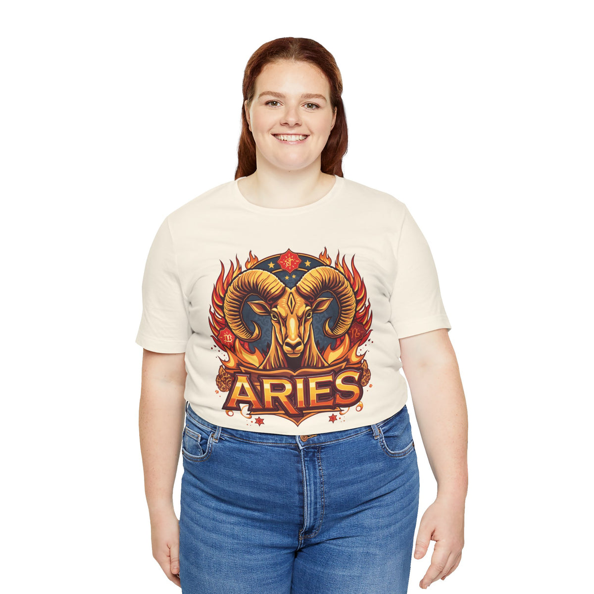 Aries Zodiac Ram T‑Shirt — Bold Fiery Horoscope Tee