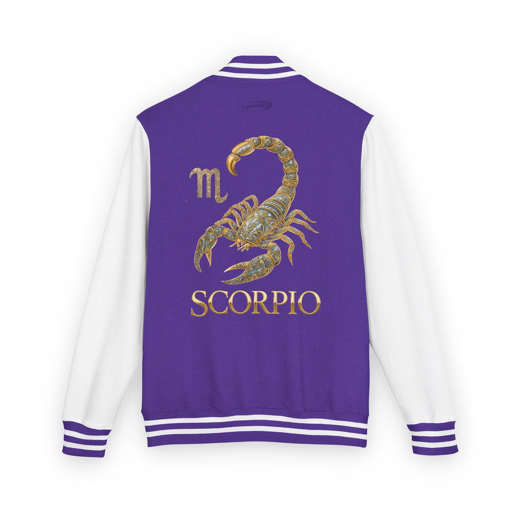 Scorpio Letterman Jacket — Gold Scorpion Varsity Jacket