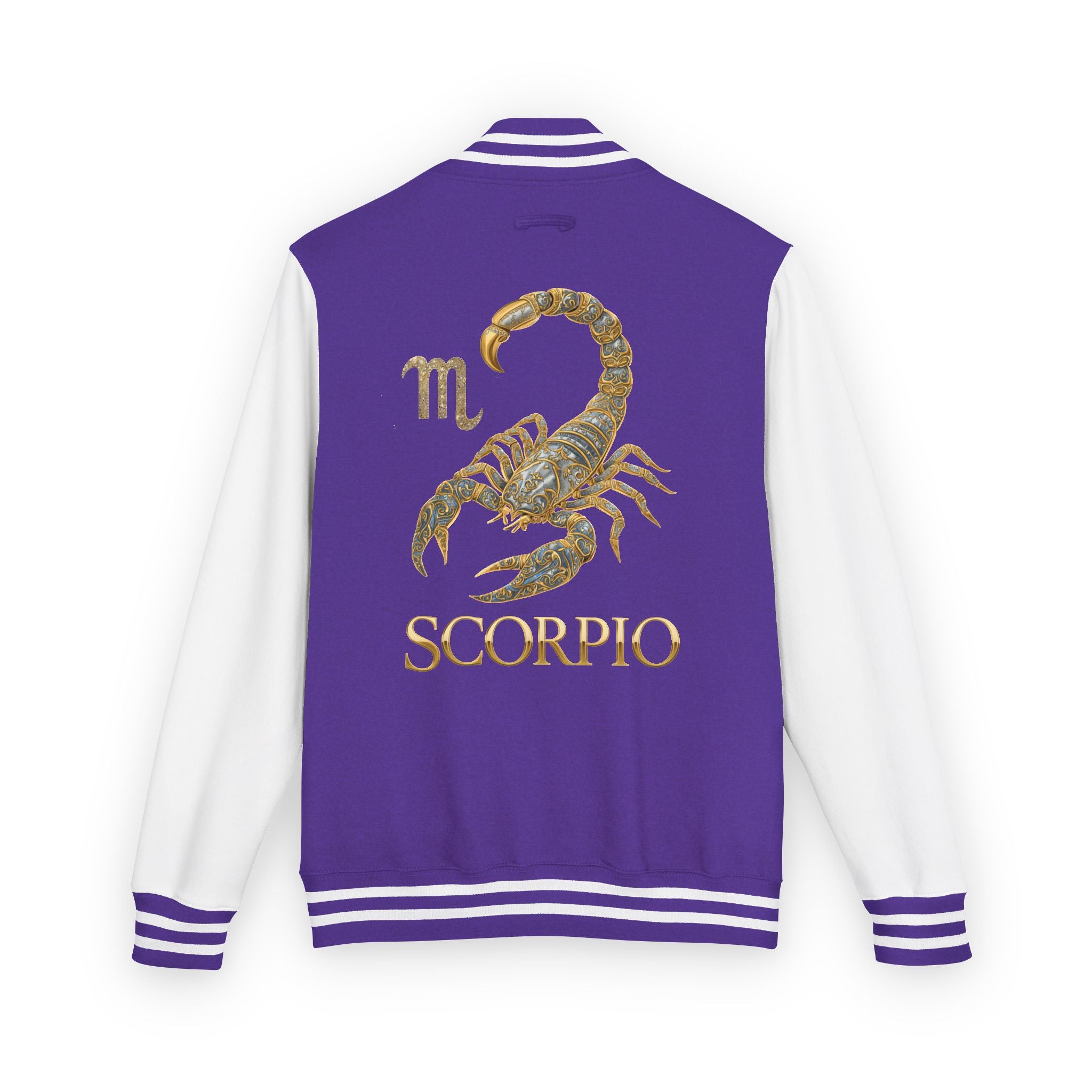 Scorpio Letterman Jacket — Gold Scorpion Varsity Jacket