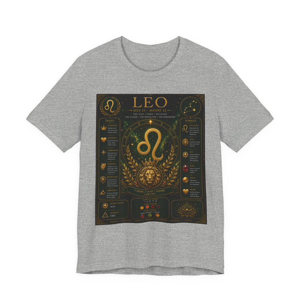 Leo Zodiac T-Shirt — Astrological Birthsign Poster Tee