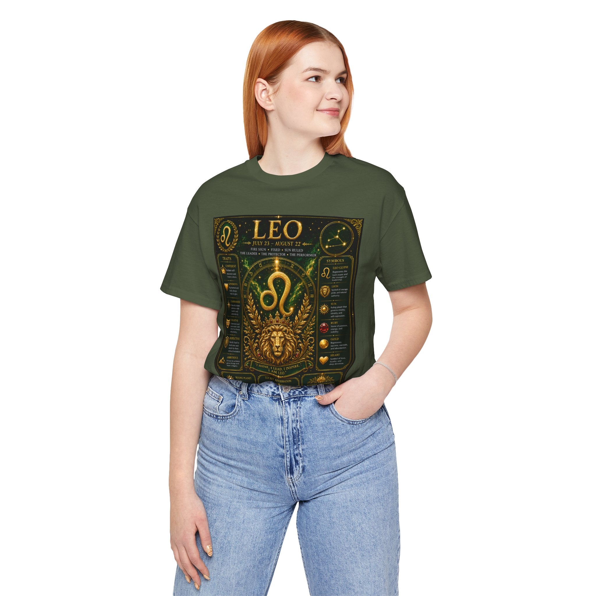 Leo Zodiac T-Shirt — Astrological Birthsign Poster Tee