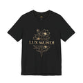 Lux Mundi Floral Tee — "The light shines in the darkness" Inspirational Christian T‑Shirt