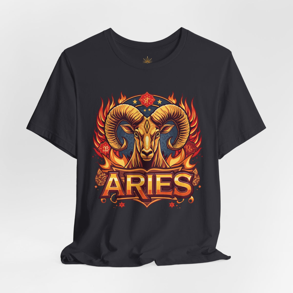 Aries Zodiac Ram T‑Shirt — Bold Fiery Horoscope Tee