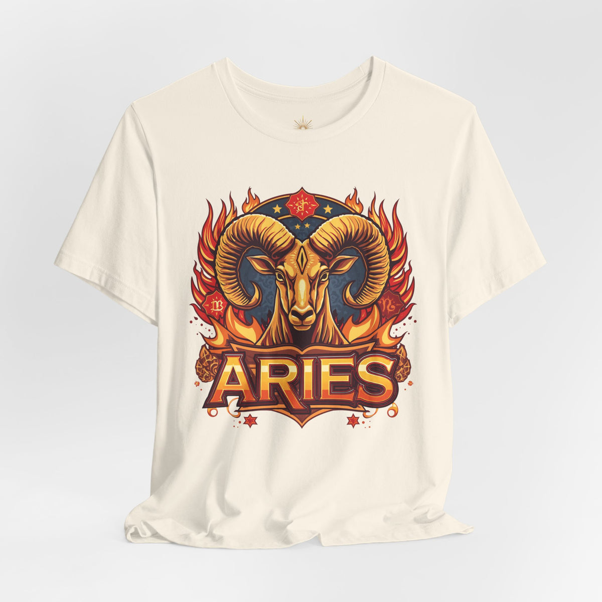 Aries Zodiac Ram T‑Shirt — Bold Fiery Horoscope Tee