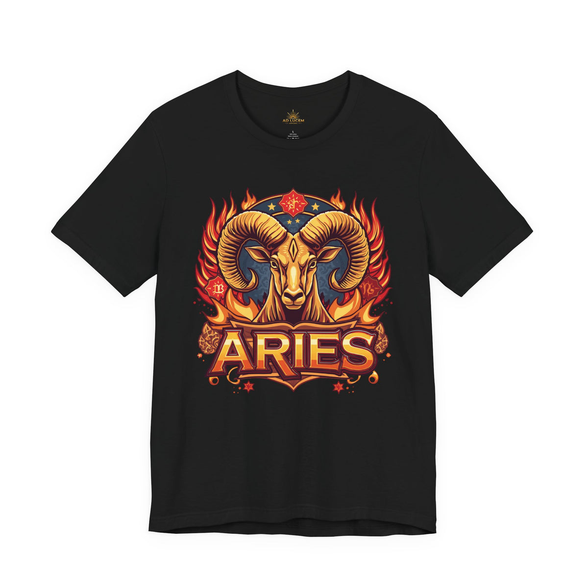 Aries Zodiac Ram T‑Shirt — Bold Fiery Horoscope Tee