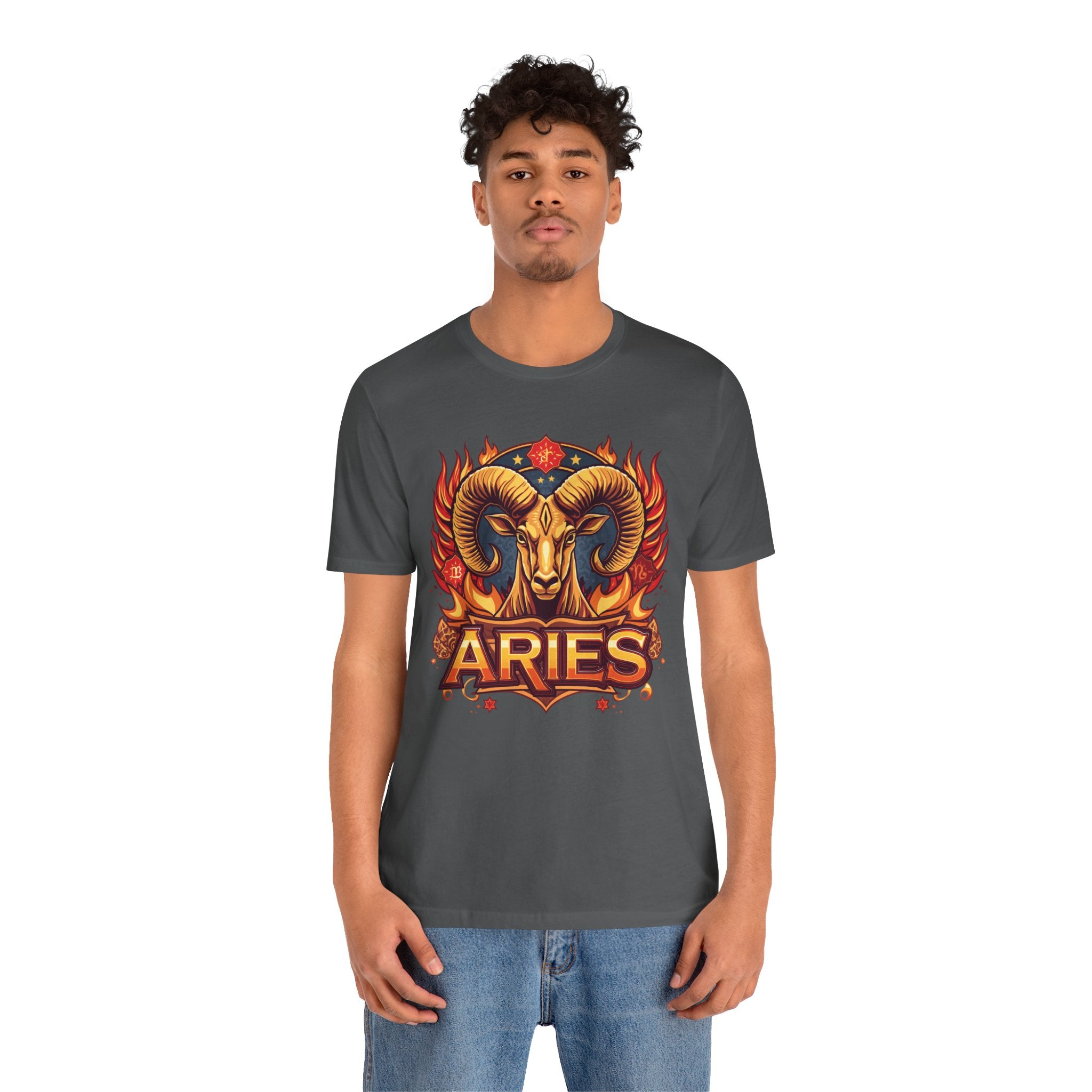 Aries Ram Zodiac The Trailblazer T-Shirt | Bold Flame Astrology Tee