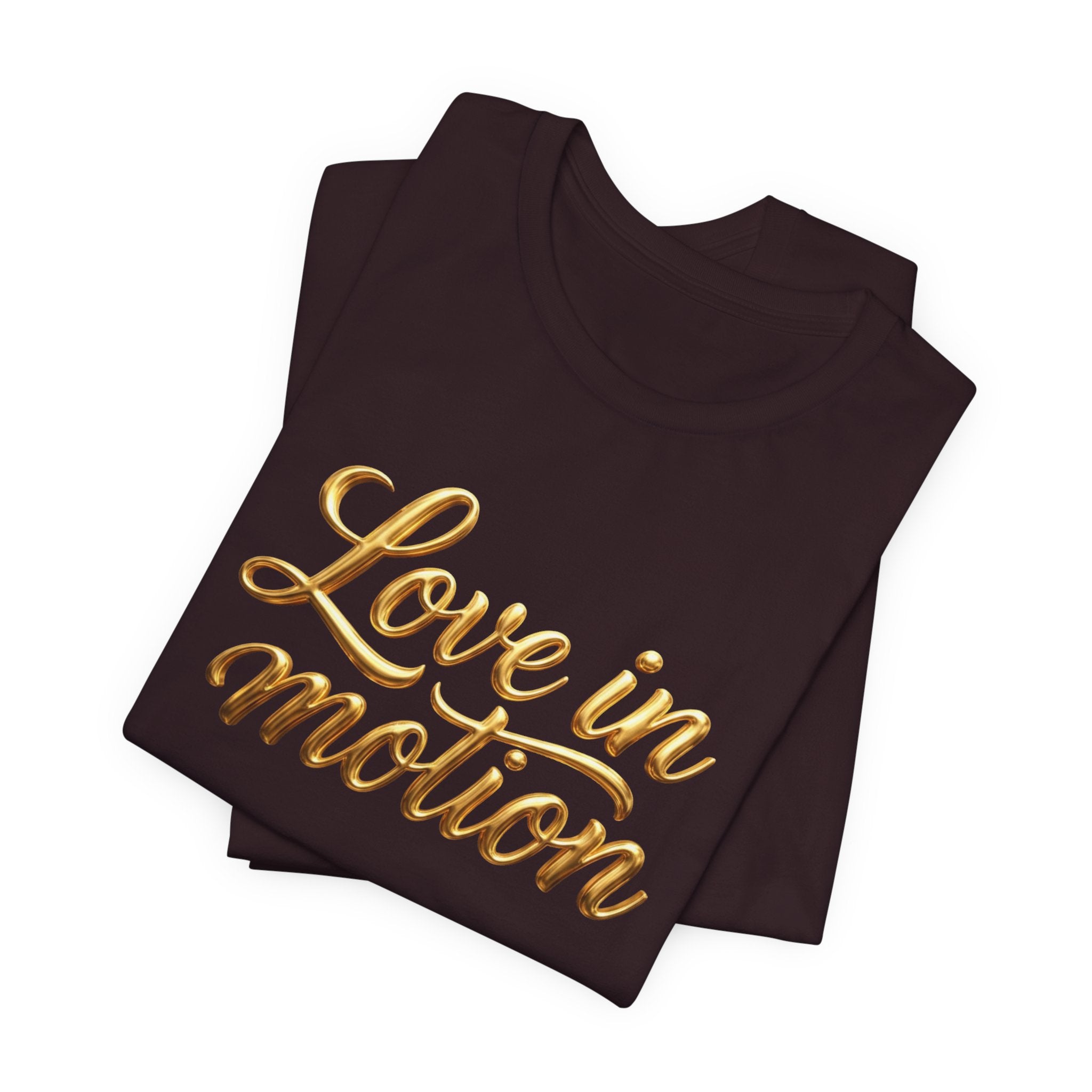 Gold Scorpio Scorpion T-Shirt | Zodiac "Love in Motion" Script