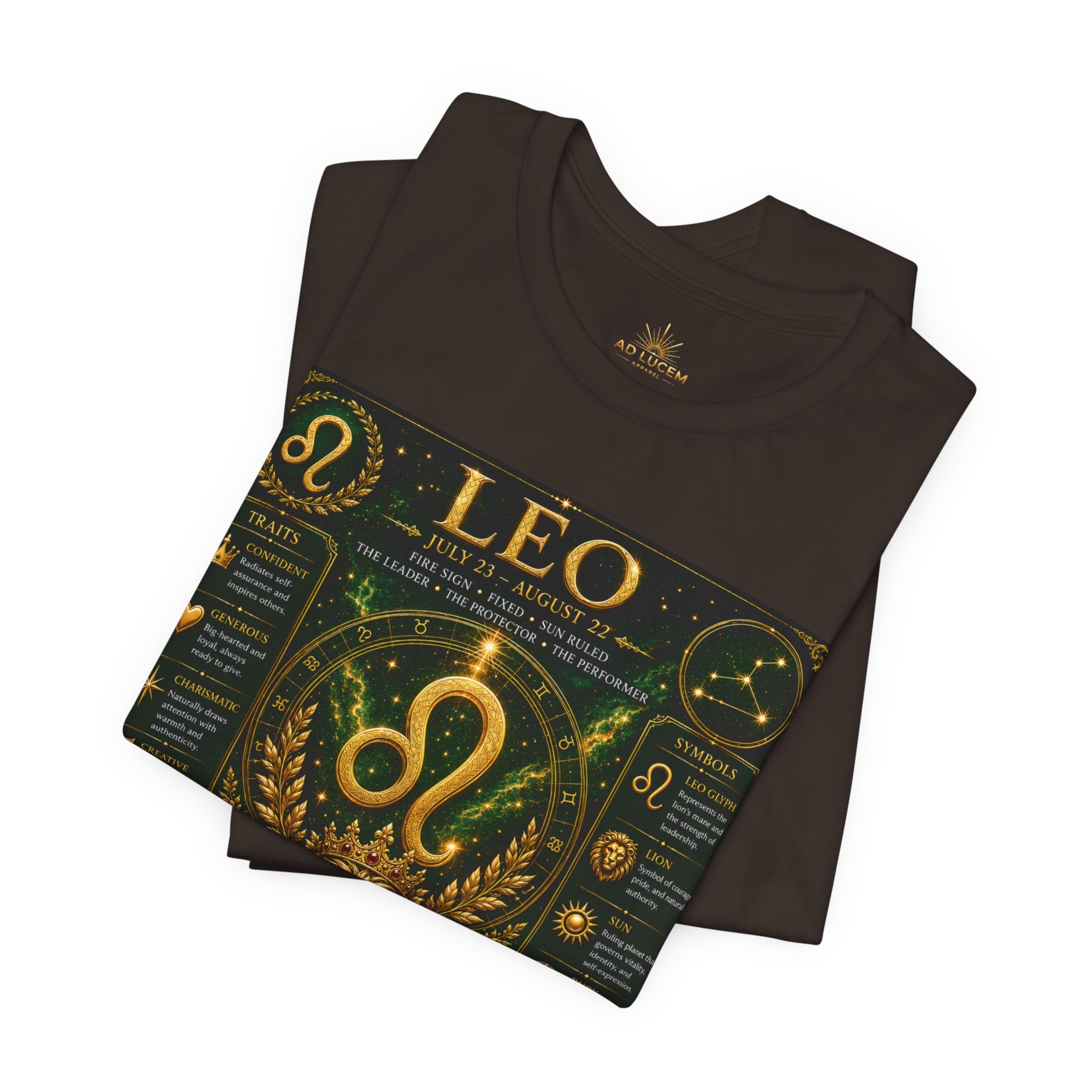 Leo Zodiac T-Shirt — Astrological Birthsign Poster Tee