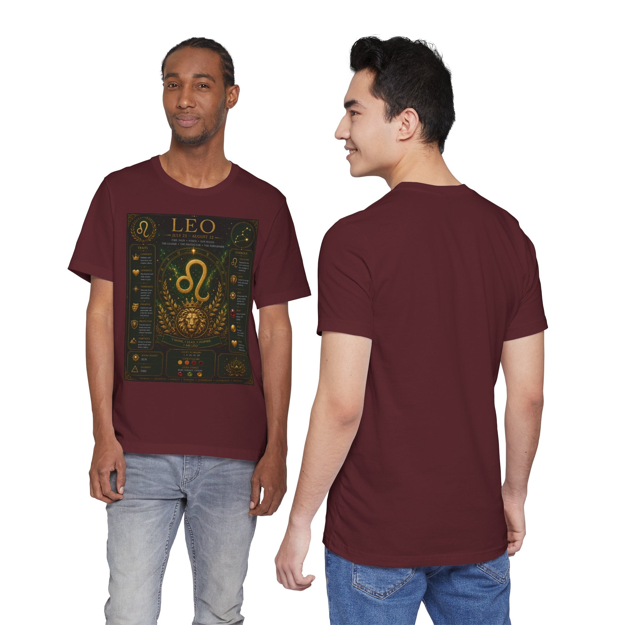 Leo Zodiac T-Shirt — Astrological Birthsign Poster Tee