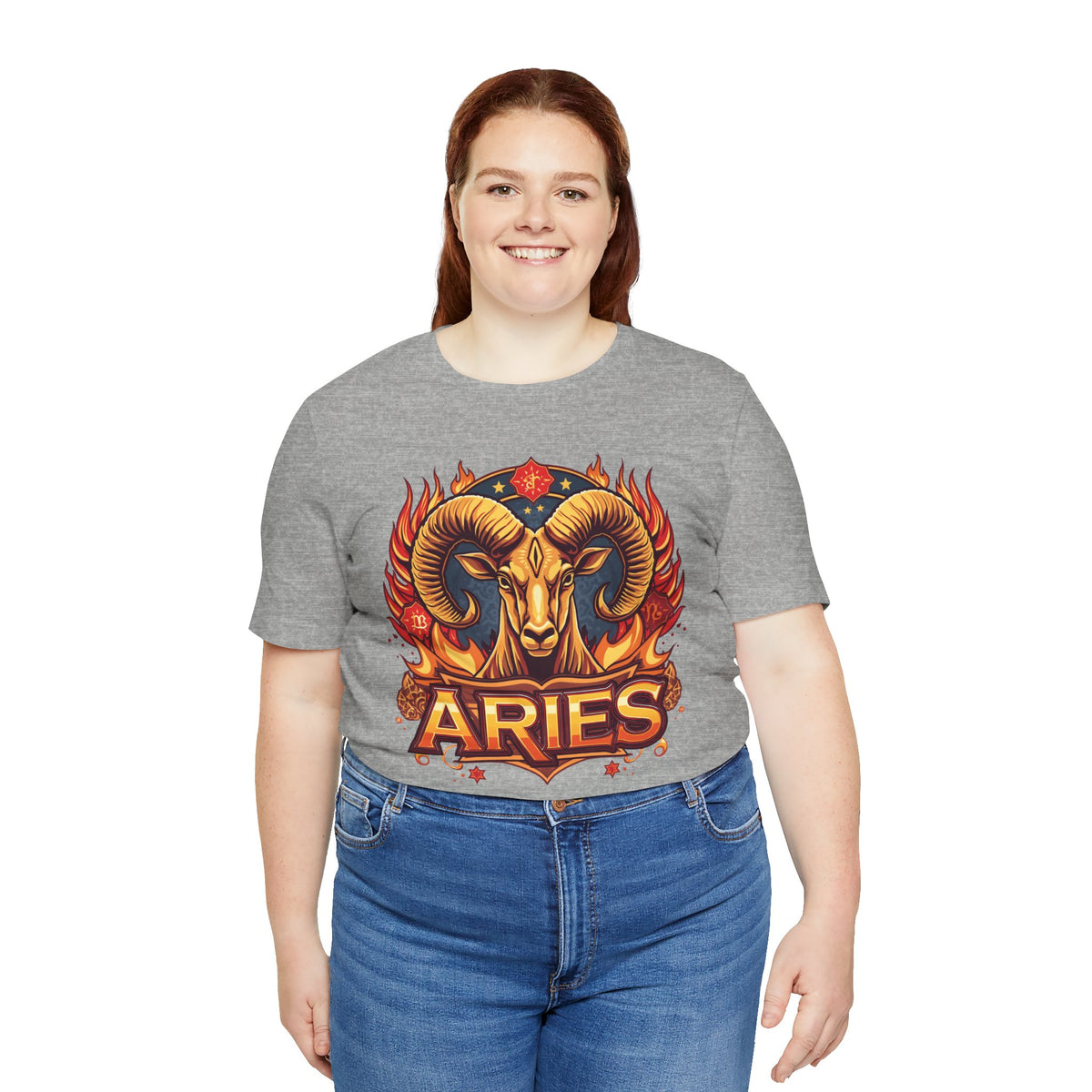 Aries Zodiac Ram T‑Shirt — Bold Fiery Horoscope Tee