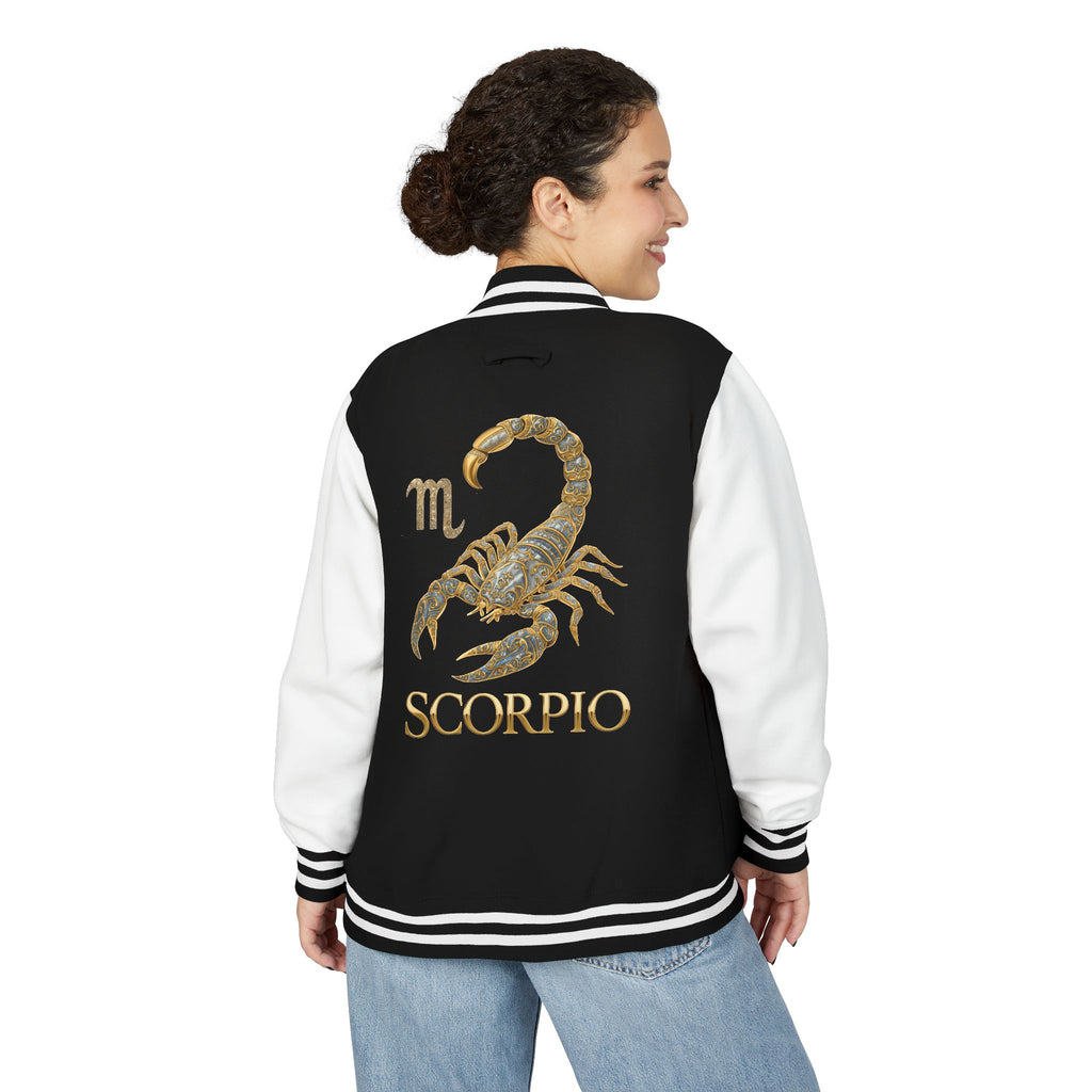 Scorpio Letterman Jacket — Gold Scorpion Varsity Jacket