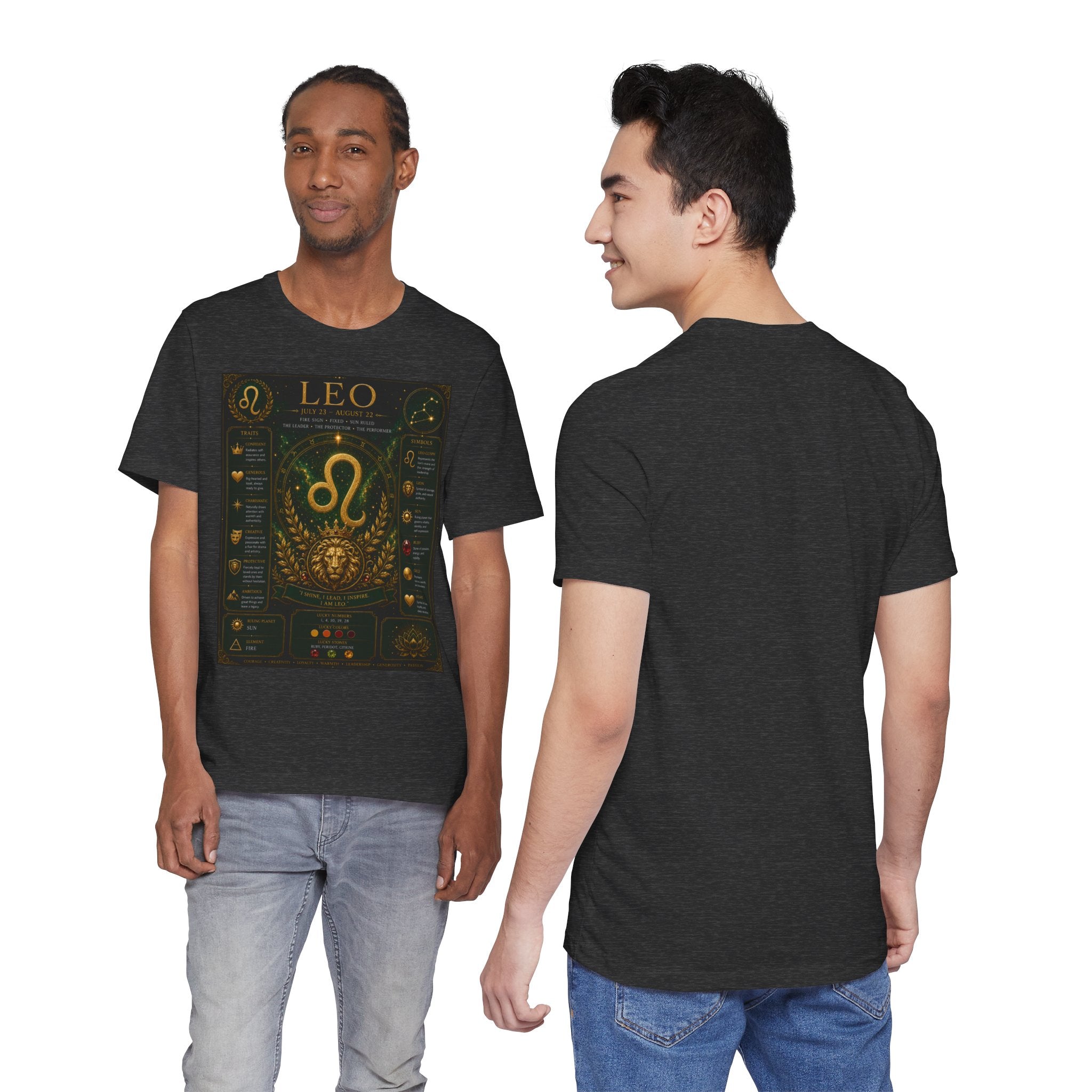 Leo Zodiac T-Shirt — Astrological Birthsign Poster Tee