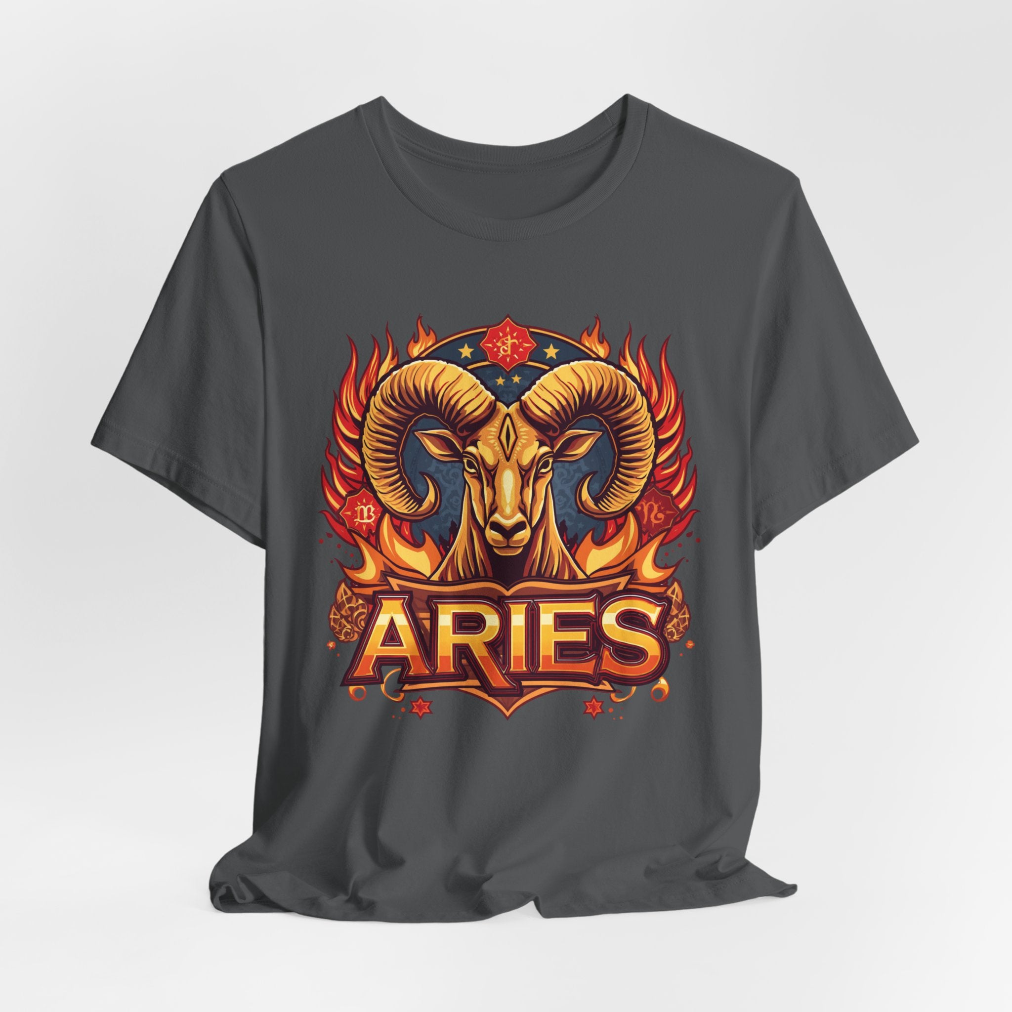 Aries Ram Zodiac The Trailblazer T-Shirt | Bold Flame Astrology Tee